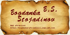 Bogdanka Stojadinov vizit kartica